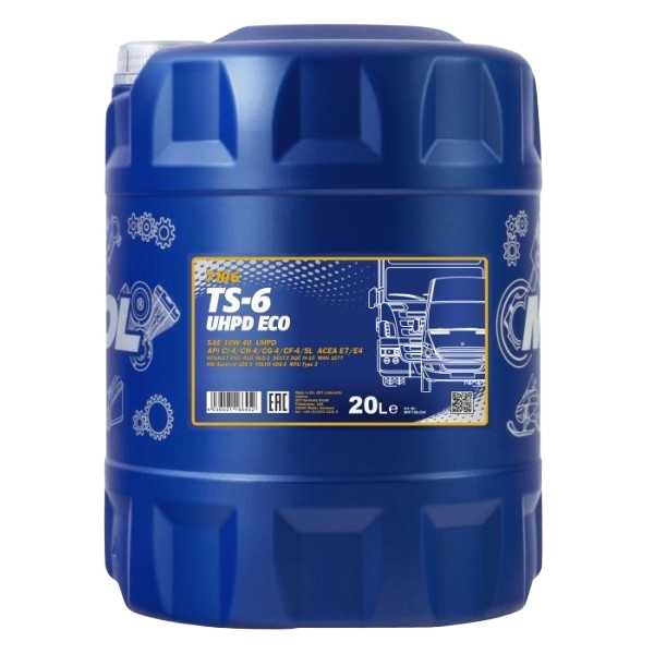 Моторное масло Mannol TS-6 UHPD 10W40 Eco, 20л (Mannol: MN7106-20)